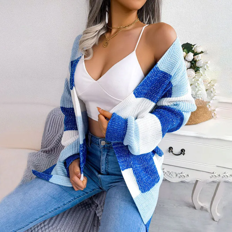 BerryBetty - Casual Striped Cardigan
