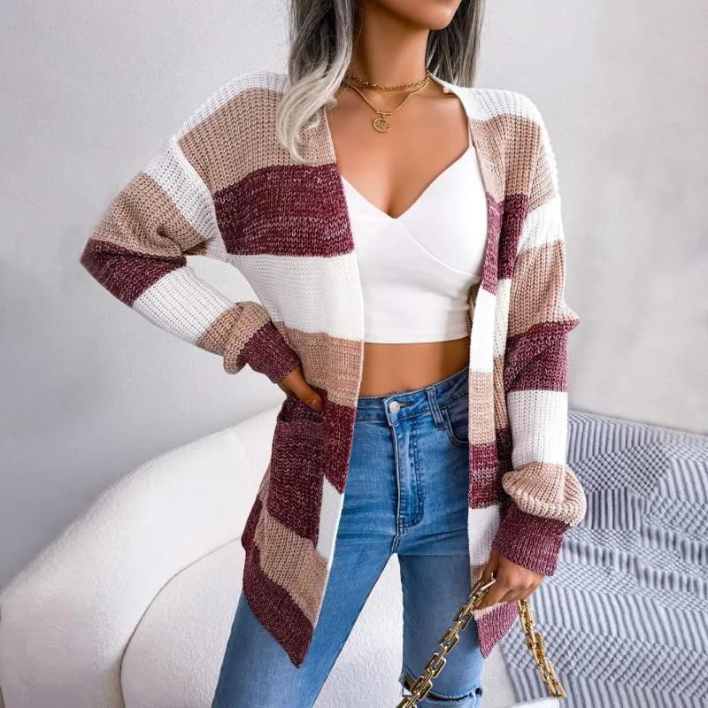 BerryBetty - Casual Striped Cardigan