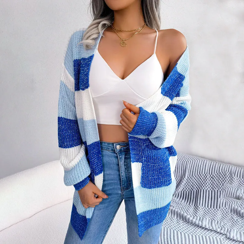 BerryBetty - Casual Striped Cardigan