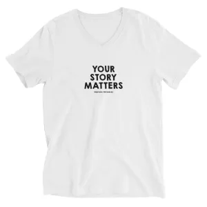 BEST FIT, BEST FEEL TEE WHITE - YOUR STORY MATTERS. WHITNEY REYNOLDS