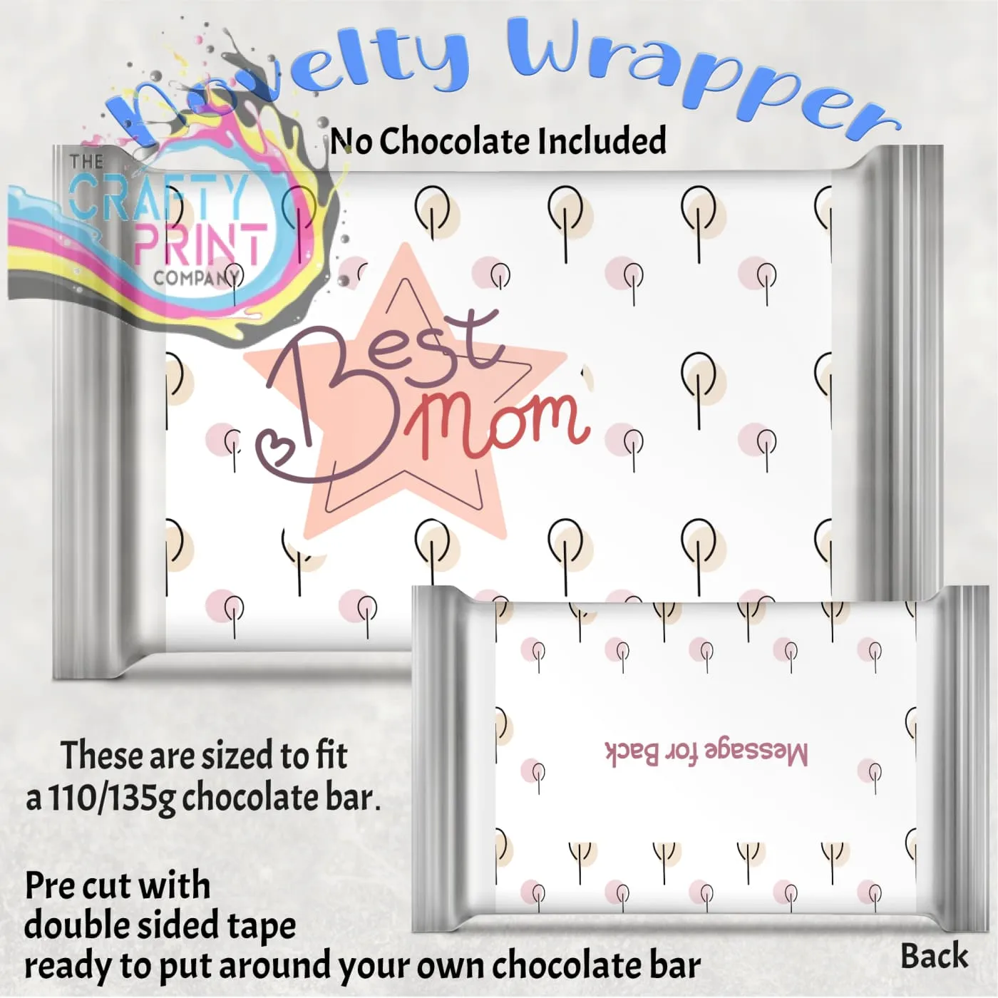 Best Mom Chocolate Bar Wrapper