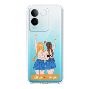 Besties Forever Customize Transparent Silicon Case For iQOO