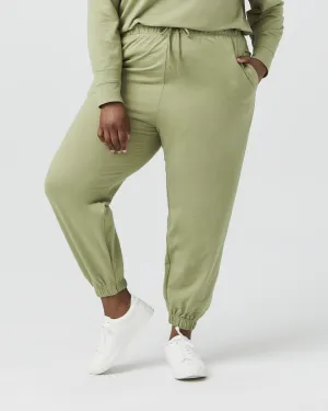 Beth Drawstring Sweatpant | Light Green