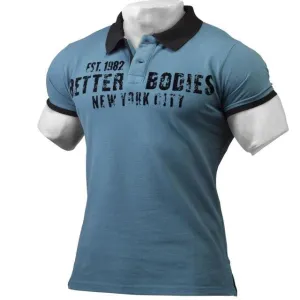 Better Bodies Graphic Piquet - Ocean Blue