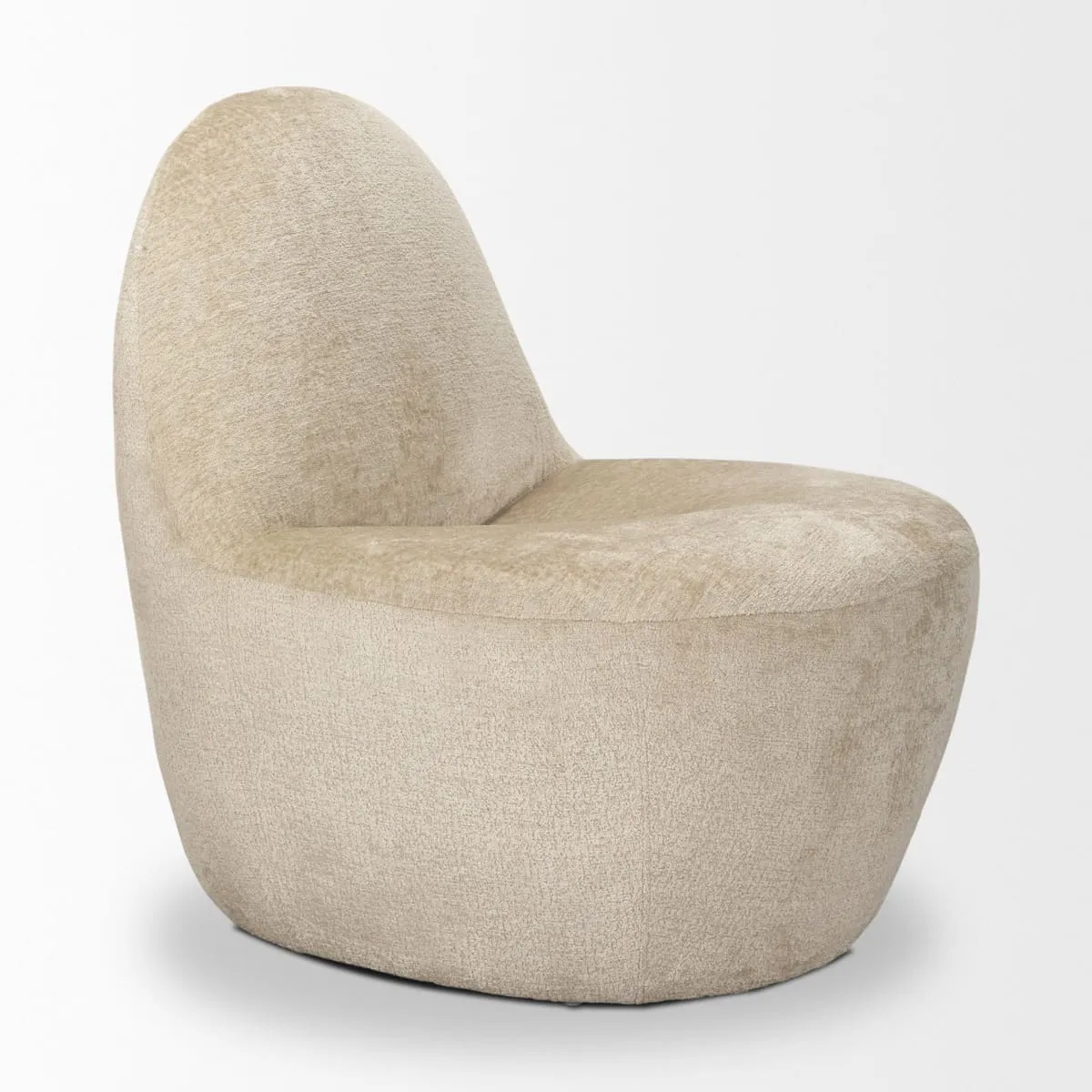 Beverly Accent Chair Beige Chenille