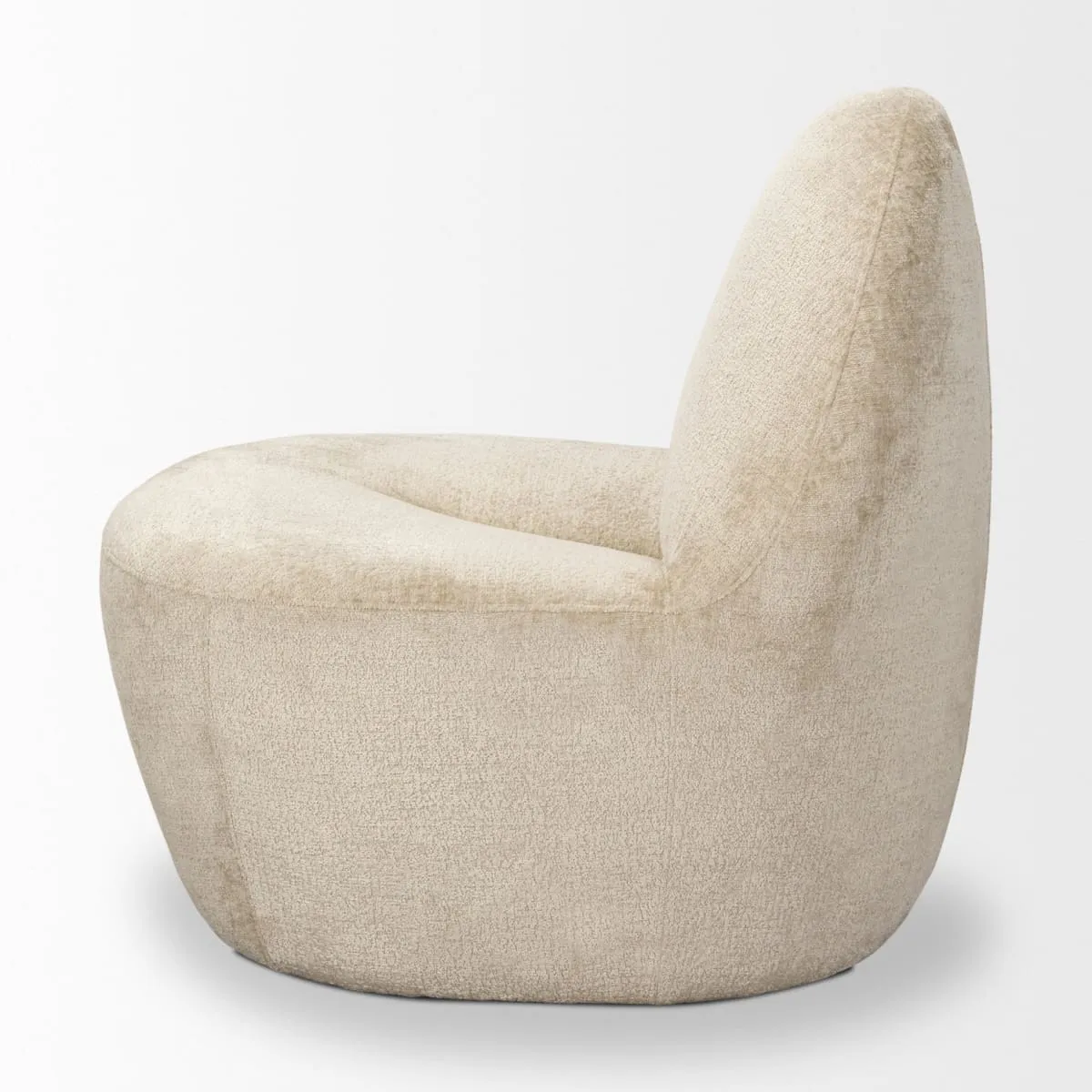 Beverly Accent Chair Beige Chenille