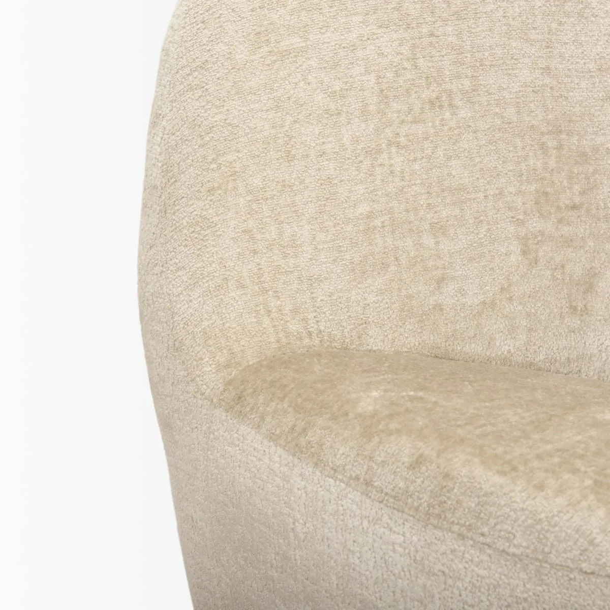 Beverly Accent Chair Beige Chenille