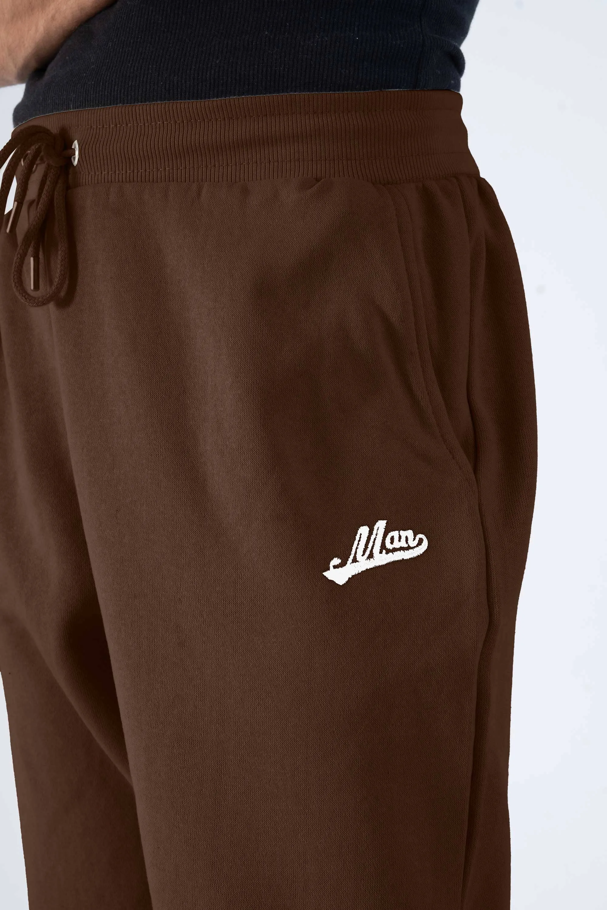 BHM Men's Embroidered Fleece Jogger Pants