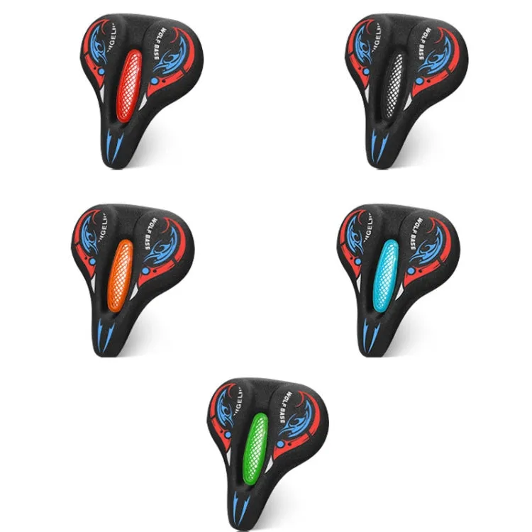 Bicycle Seat Cover Thickened Silicone Shock-absorbing Saddle Cover(Black)