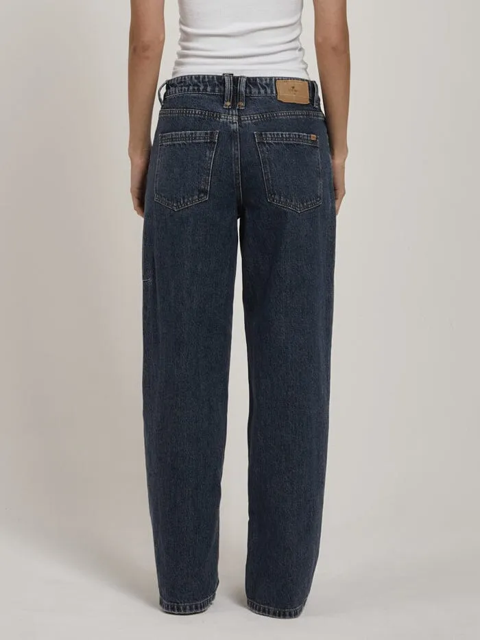 Billie Low Baggie Jean - Worn In Blue