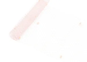 Birdcage Veil Netting with Dots, 10" Wide, Sold by the Yard  - Light Pink