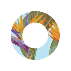 Birds of Paradise Patch  Tape Designed for the FreeStyle Libre 2