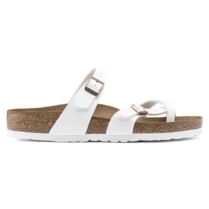 BIRKENSTOCK MAYARI WHITE BIRKOFLOR - WOMENS