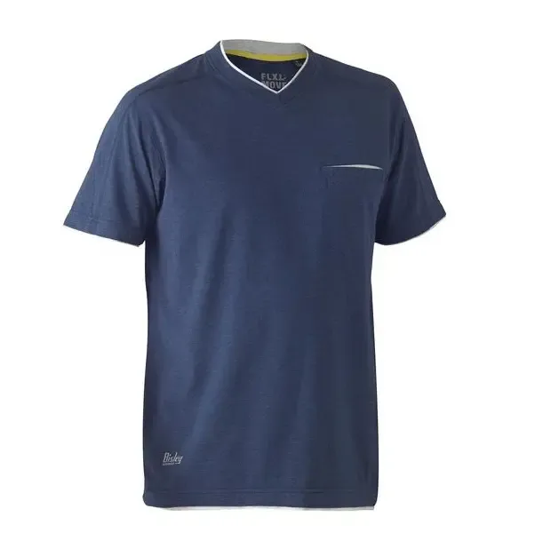 Bisley Workwear Flex & Move™ Cotton V Neck Tee Short Sleeve BK1933