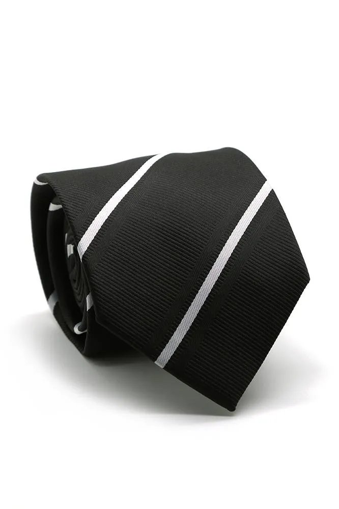 Black and White Montebello Necktie