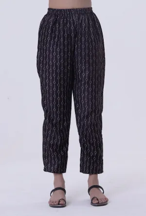 Black Cotton Pant