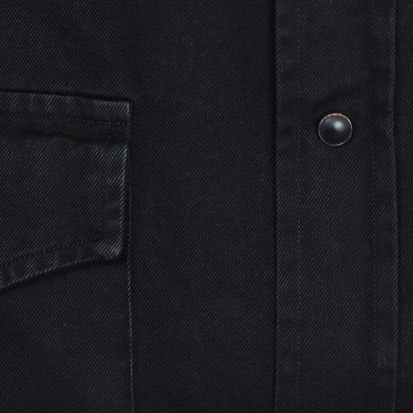Black Denim Western Shirt