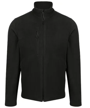 Black - Honestly Made recycled full-zip fleece