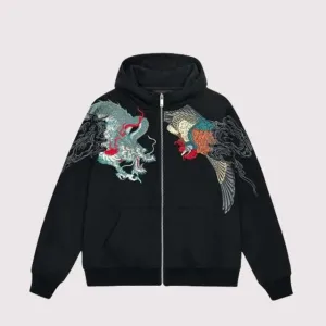 Black Japanese Hoodie