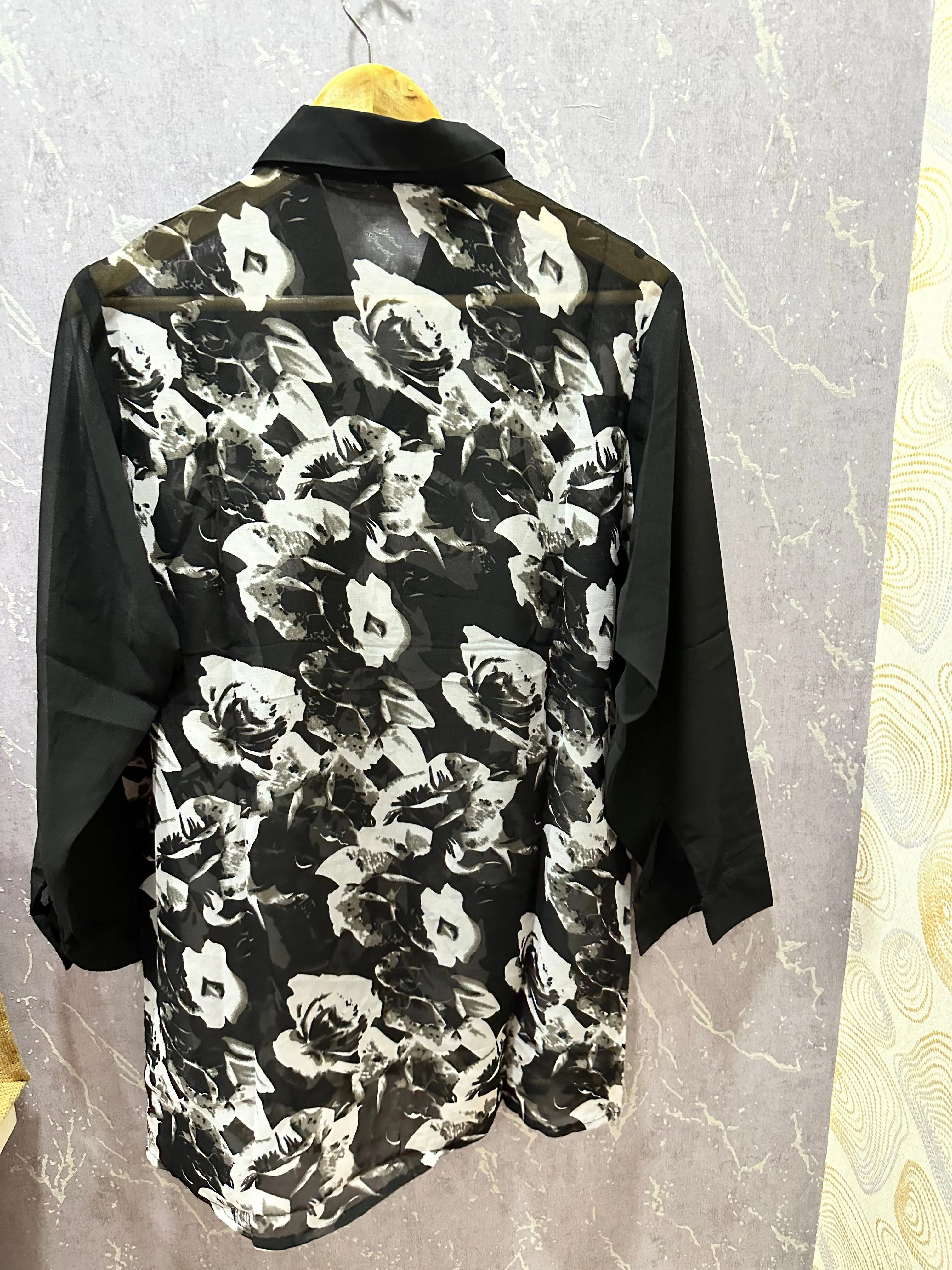 Black Printed Stylish Shirt