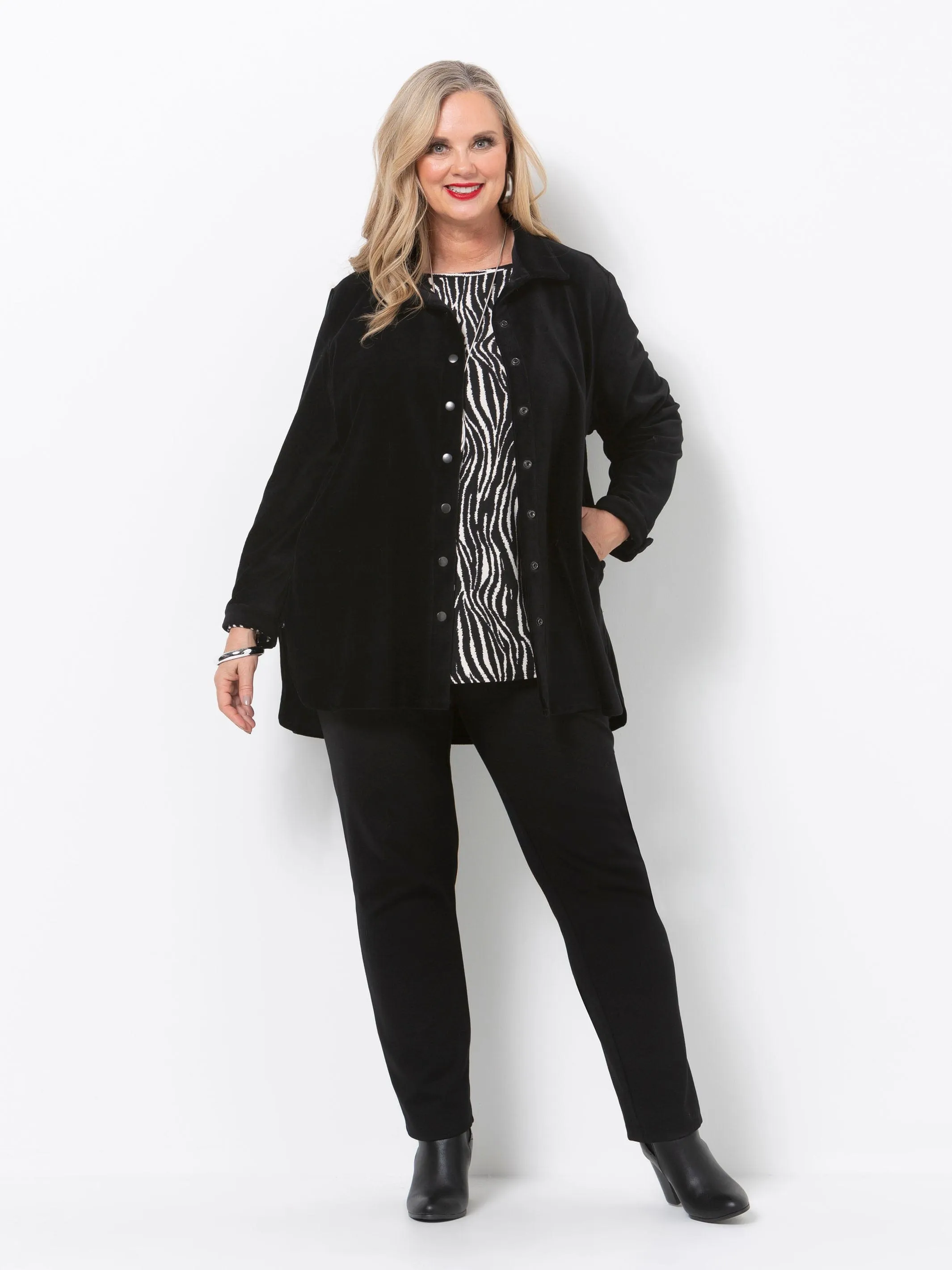 Black Re Cord Shirt