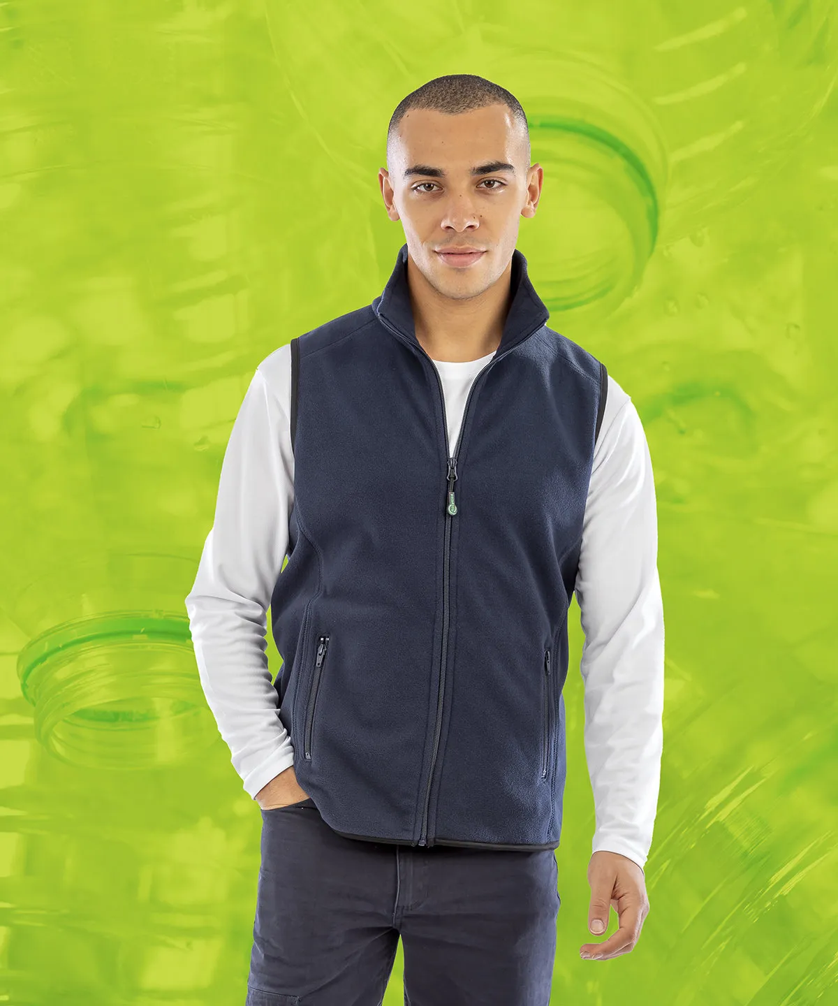 Black - Recycled fleece Polarthermic bodywarmer
