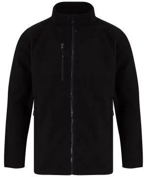 Black - Recycled polyester microfleece jacket
