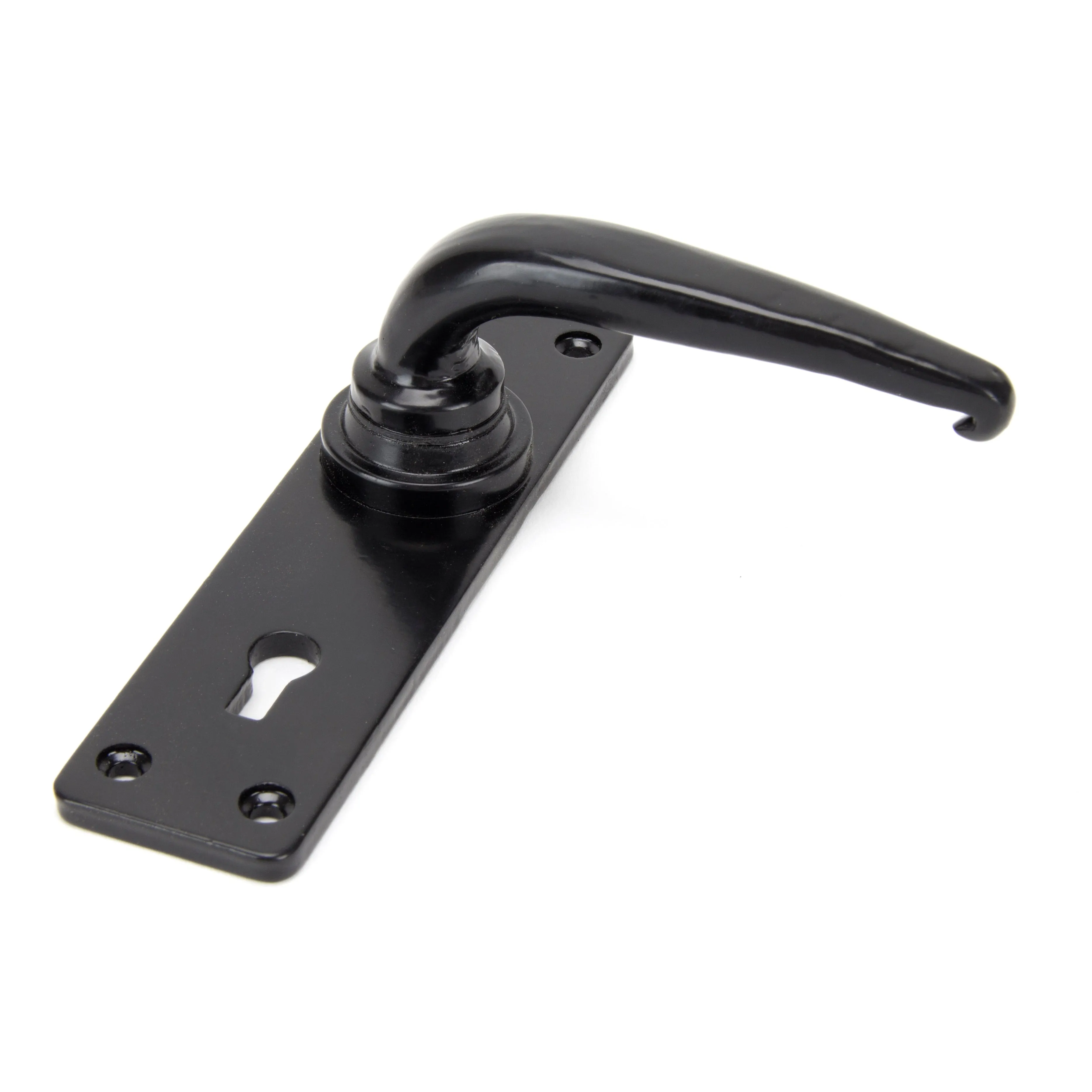 Black Smooth Lever Lock Set | From The Anvil