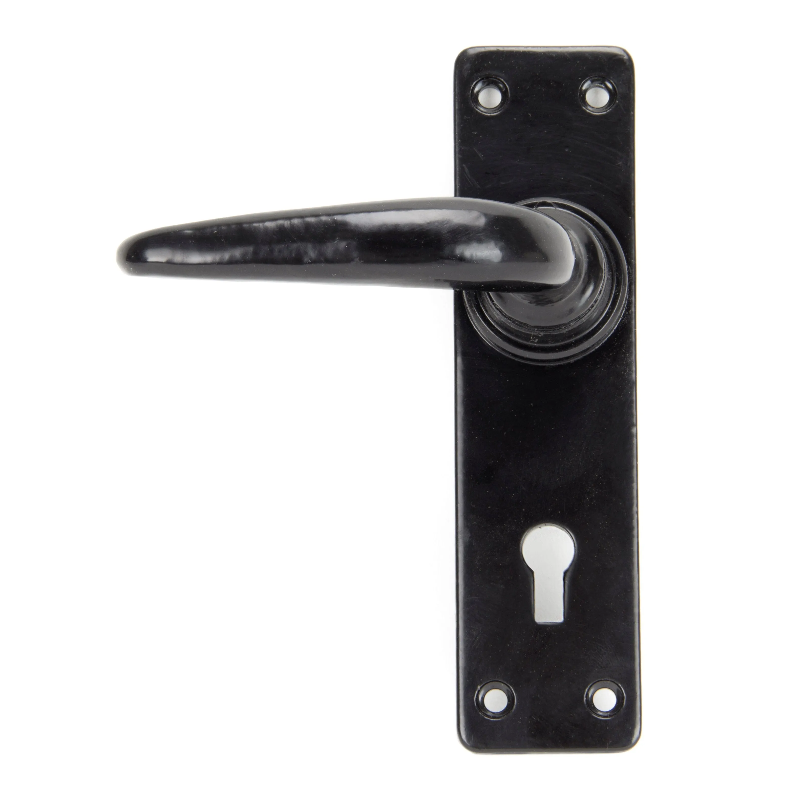 Black Smooth Lever Lock Set | From The Anvil
