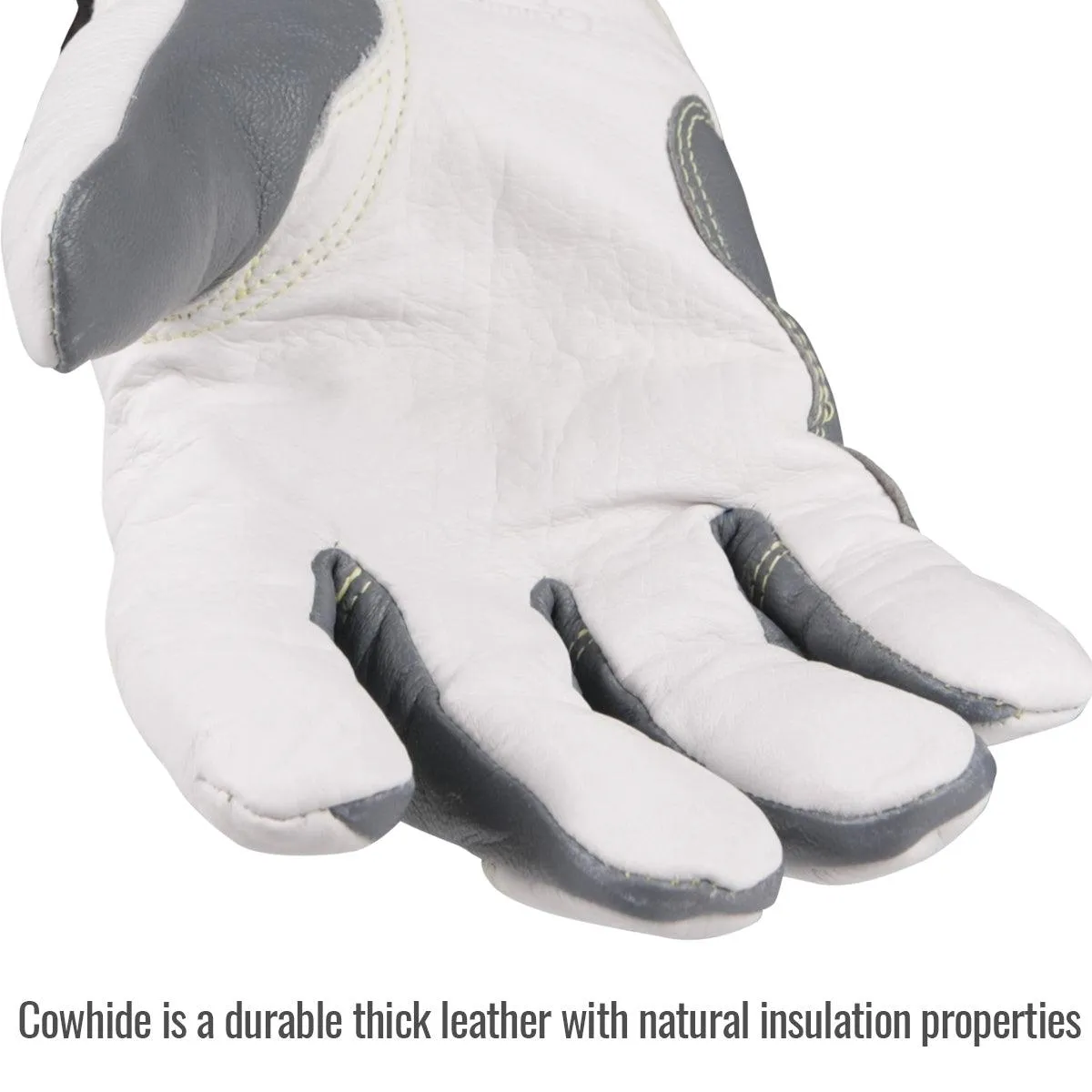 Black Stallion Cut Resistant Cowhide & FR Cotton Utility Glove - A62