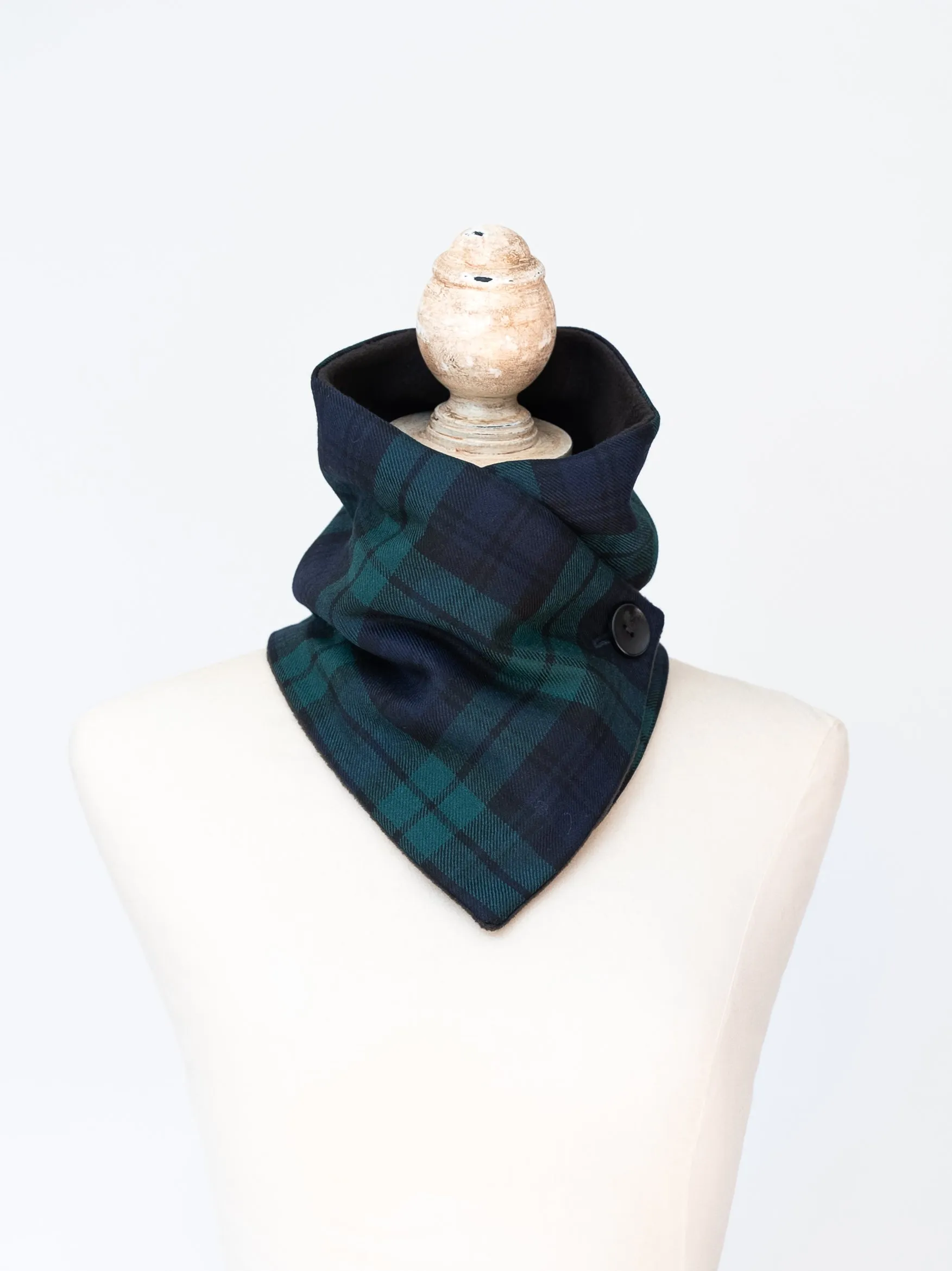 Black Watch Tartan Neck Warmer Scarf