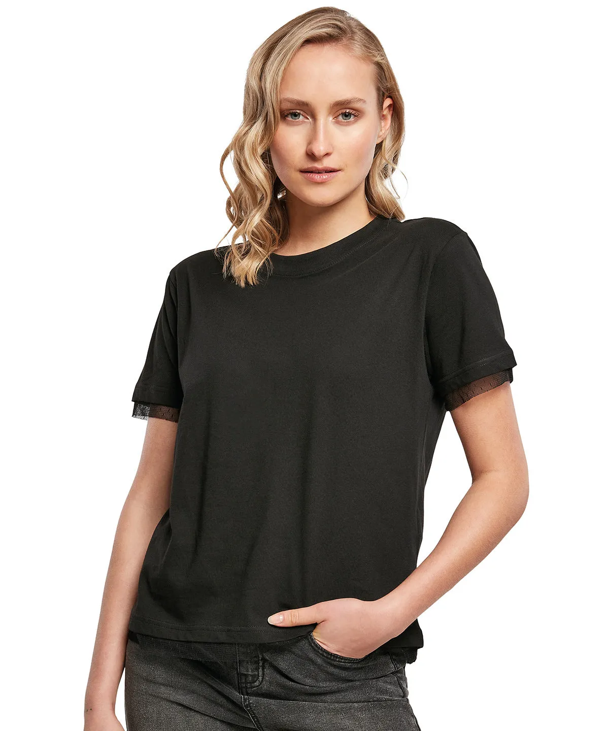Black - Women's laces tee