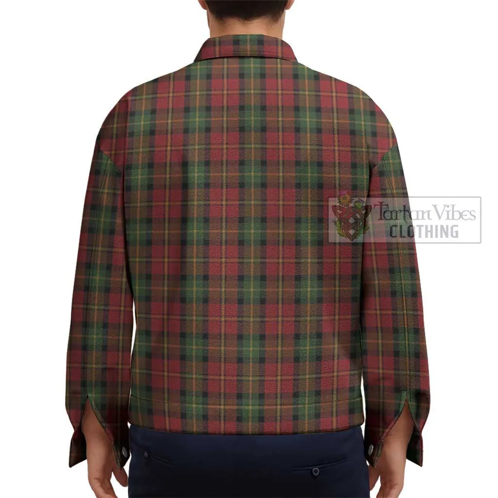 Blackstock Red Dress Tartan Unisex Lapel Cotton Jacket