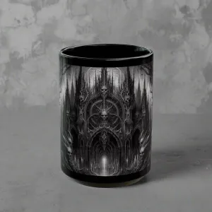 Blackthorn Gothic Coffee Cup – Unleash Dark Elegance with Every Sip