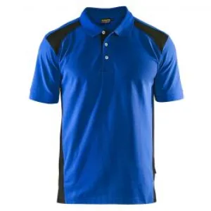 Bl&#xE5;kl&#xE4;der&#x20;3324-1050&#x20;Pique&#x20;Polo&#x20;Shirt&#x20;-&#x20;Cornflower&#x20;Blue&#x2F;Black