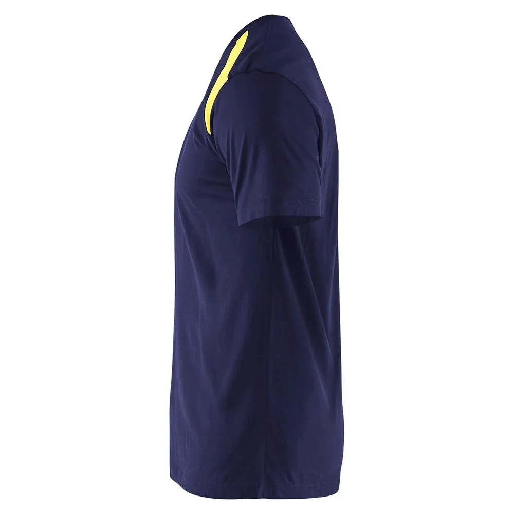 Bl&#xE5;kl&#xE4;der&#x20;3379-1042&#x20;T-Shirt&#x20;Bi-Colour&#x20;-&#x20;Navy&#x2F;High&#x20;Vis&#x20;Yellow
