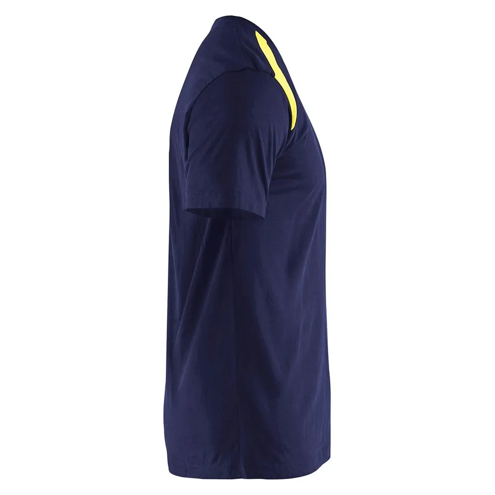 Bl&#xE5;kl&#xE4;der&#x20;3379-1042&#x20;T-Shirt&#x20;Bi-Colour&#x20;-&#x20;Navy&#x2F;High&#x20;Vis&#x20;Yellow