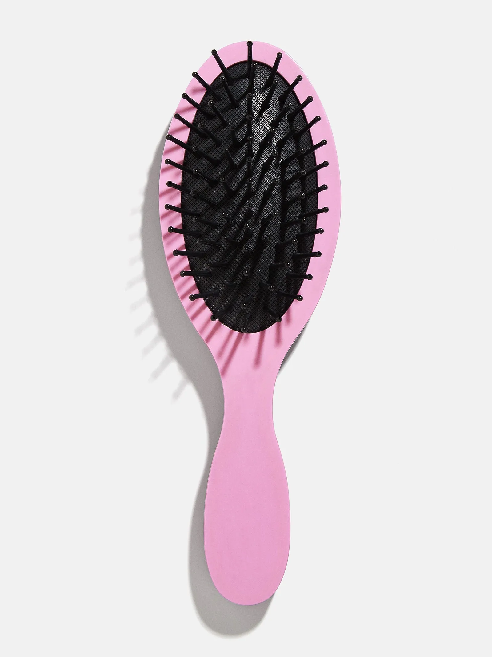 Block Font Mini Custom Hair Brush - Block Font Lavender