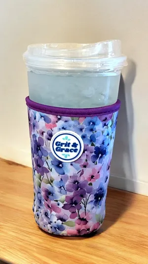 Blooming Hydrangeas Iced Coffee Carrier