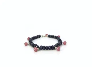 Blue denim sapphires and Rubies