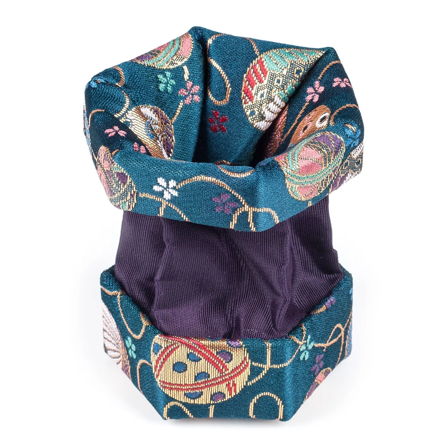 Blue Floral Traditional Japanese Jewellery Box