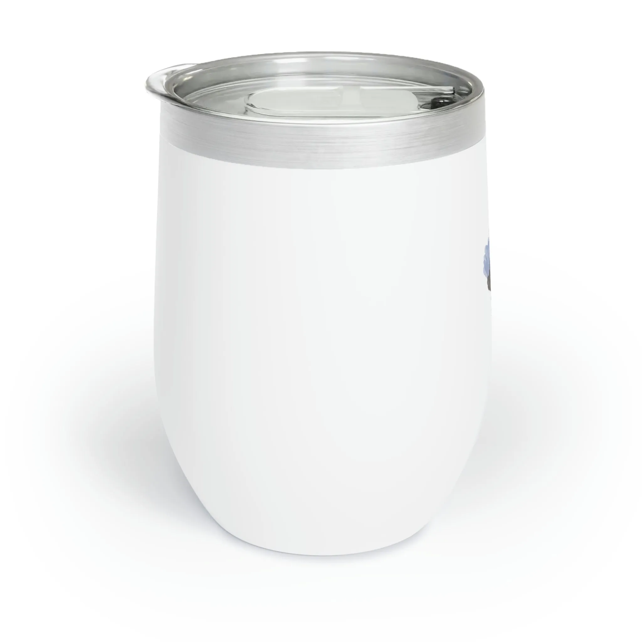 Blue Flowers Chill Wine Tumbler