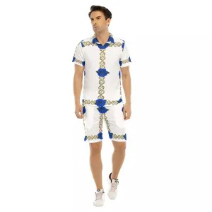 BLUE ROSES LCC Men's Short Sleeve Shirt Sets