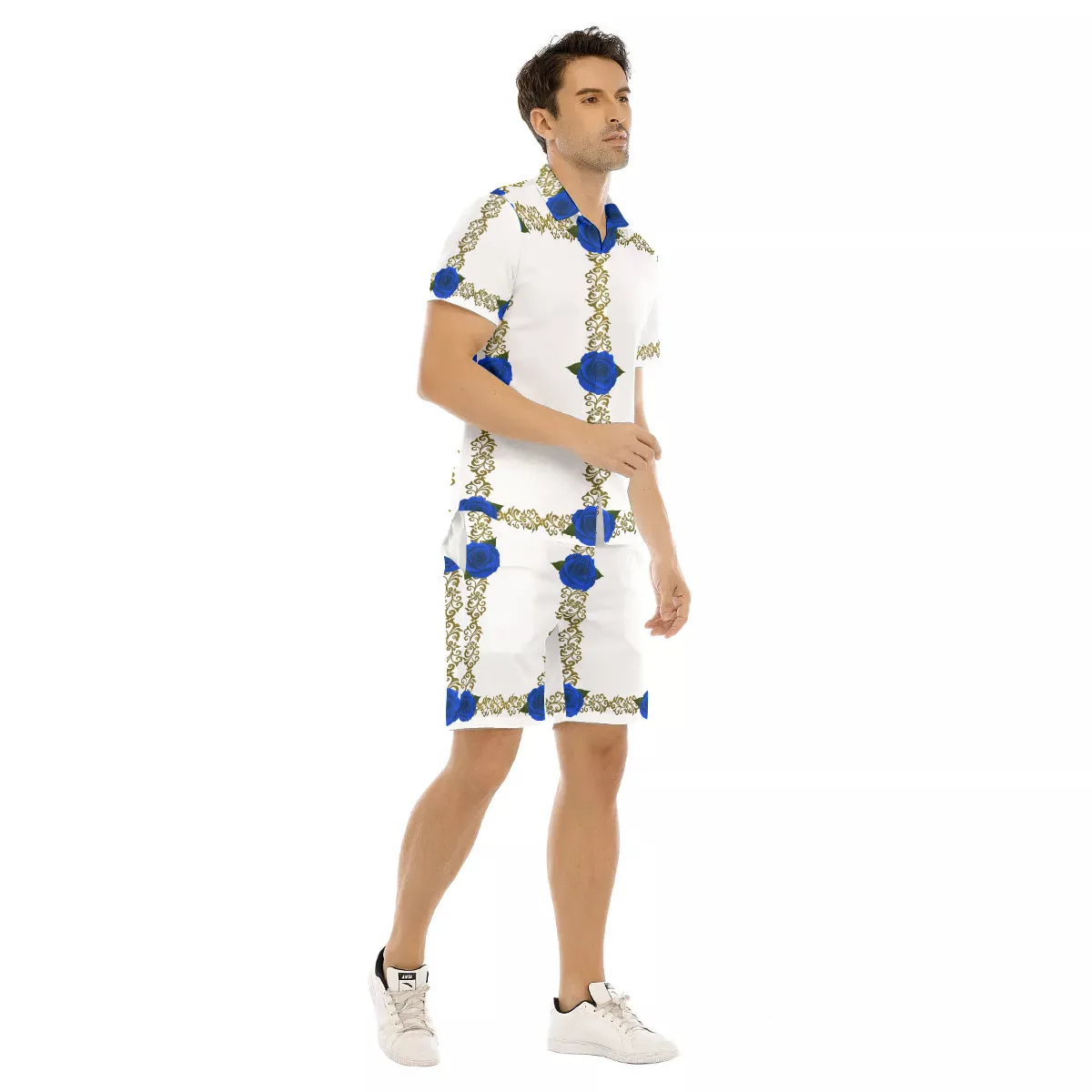 BLUE ROSES LCC Men's Short Sleeve Shirt Sets