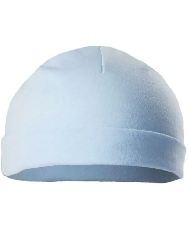 Blue Round Premature Baby Hat