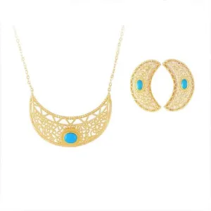Blue Stone set For Women
