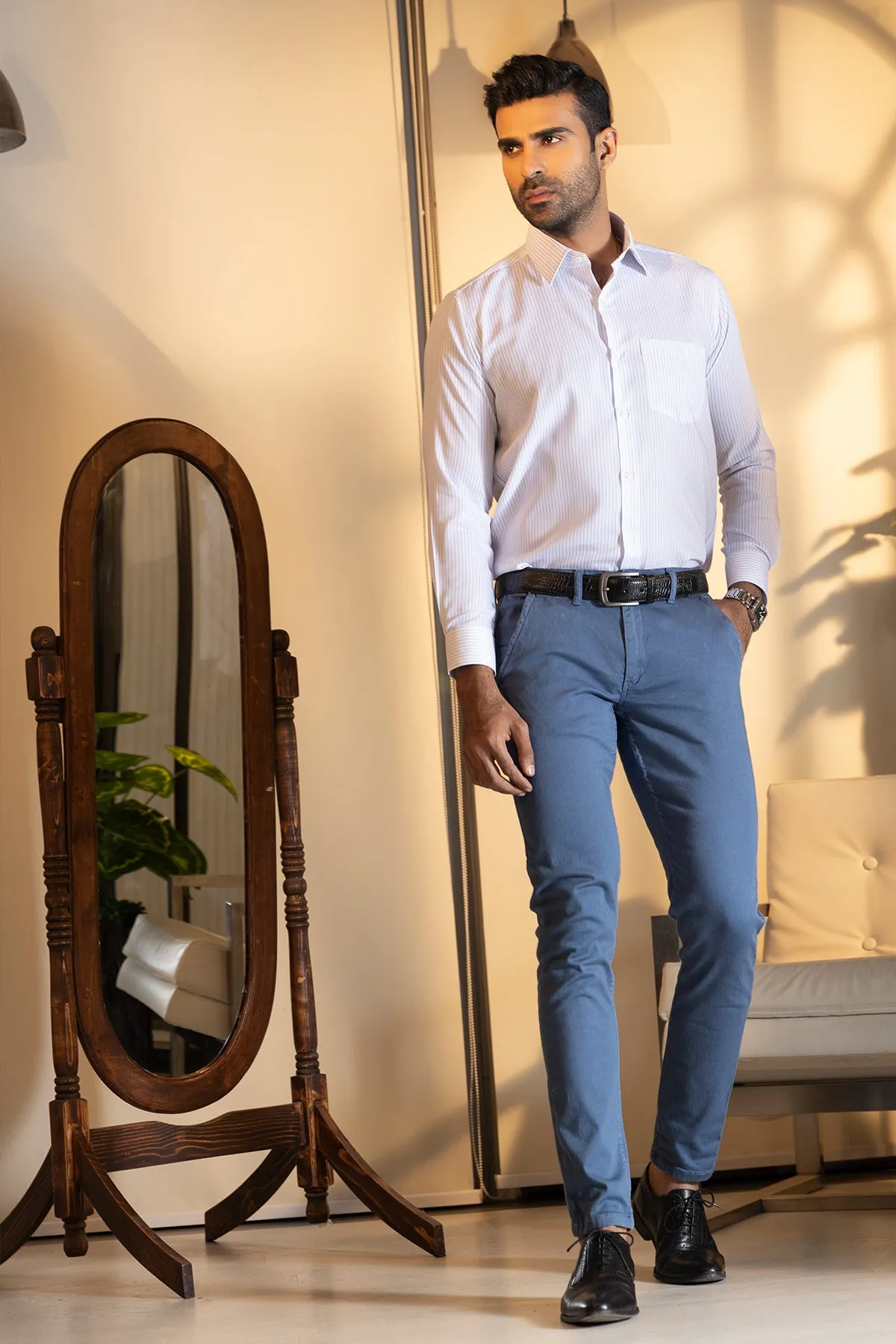 Blue Striped Shirt - P22 - MS0030R