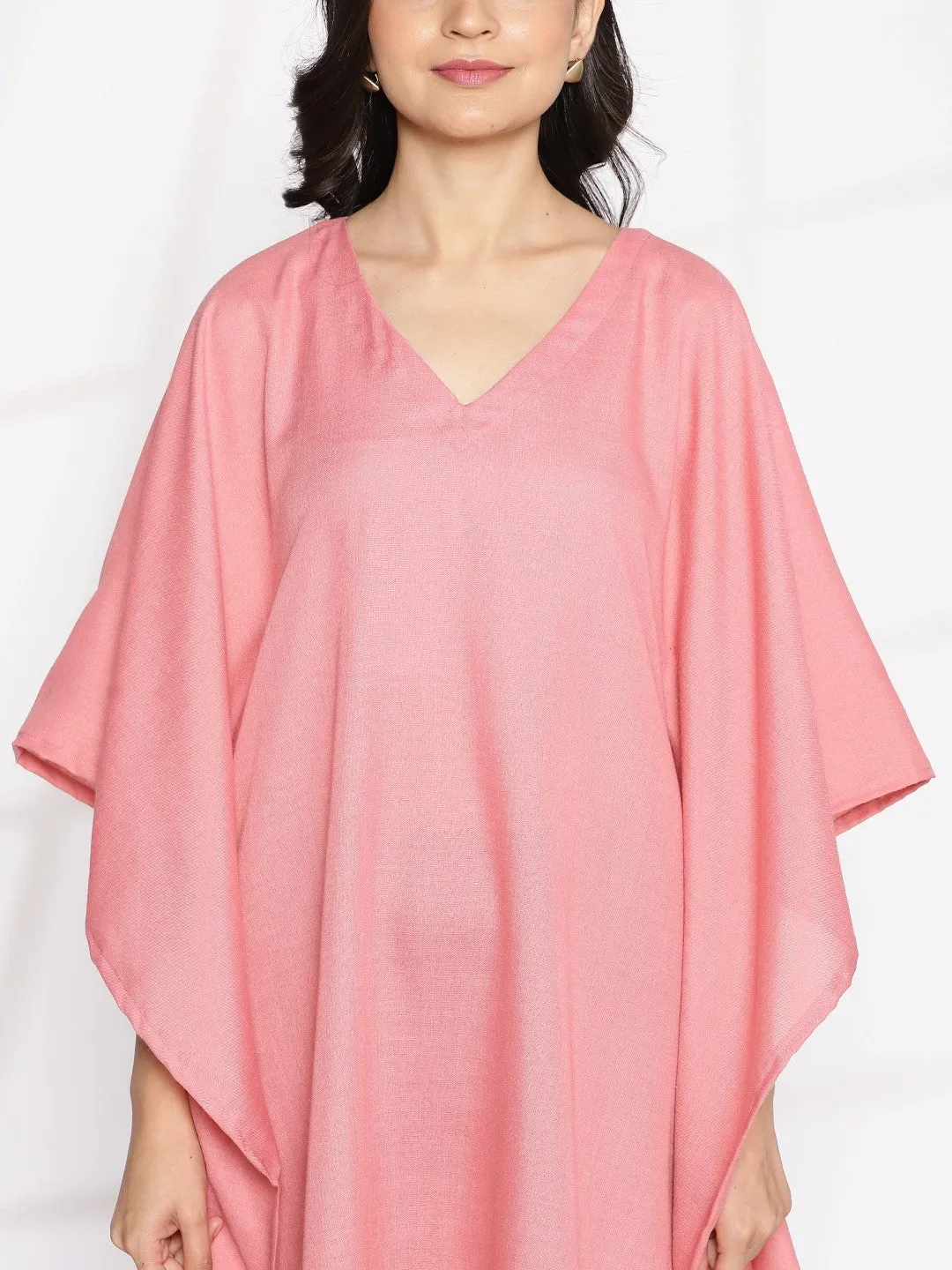 Blush CottonSlub LongKaftan