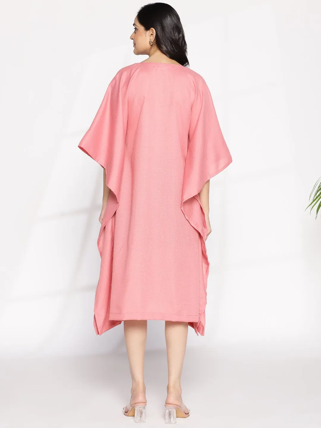 Blush CottonSlub LongKaftan