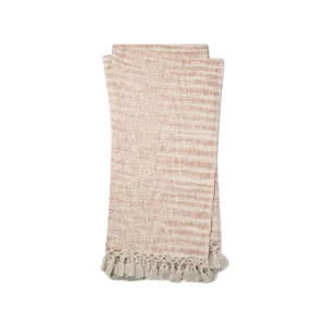 Blush Fringed Throw
